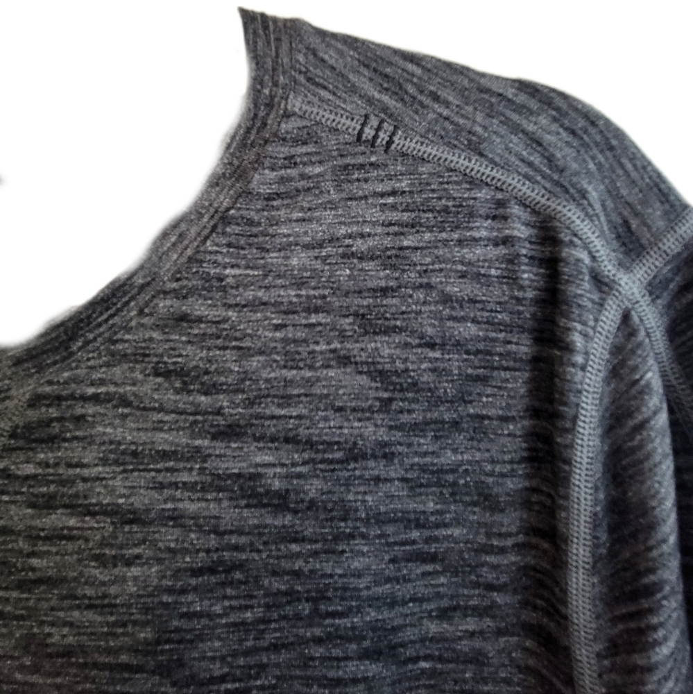 Lululemon // Pulse Slub Short Sleeve / Large / Heathered Black - Picture 2 of 5